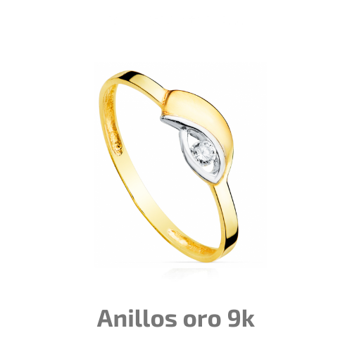 Anillos oro 9k